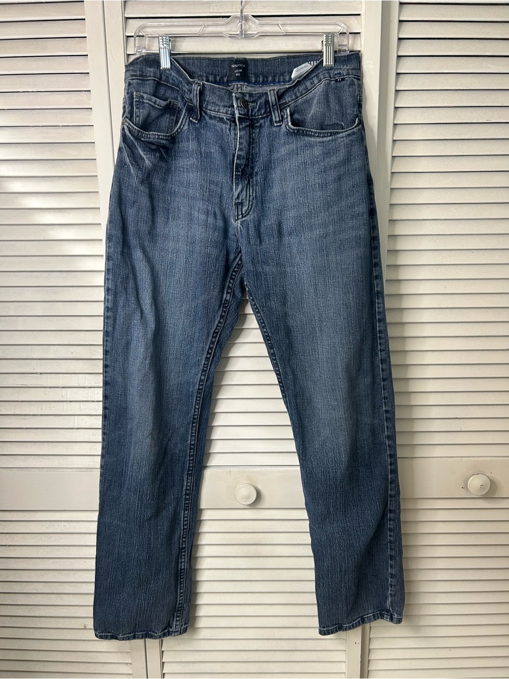 Nautica Men's Blue Straight-Leg Stretch Jeans Size‎ 32/32